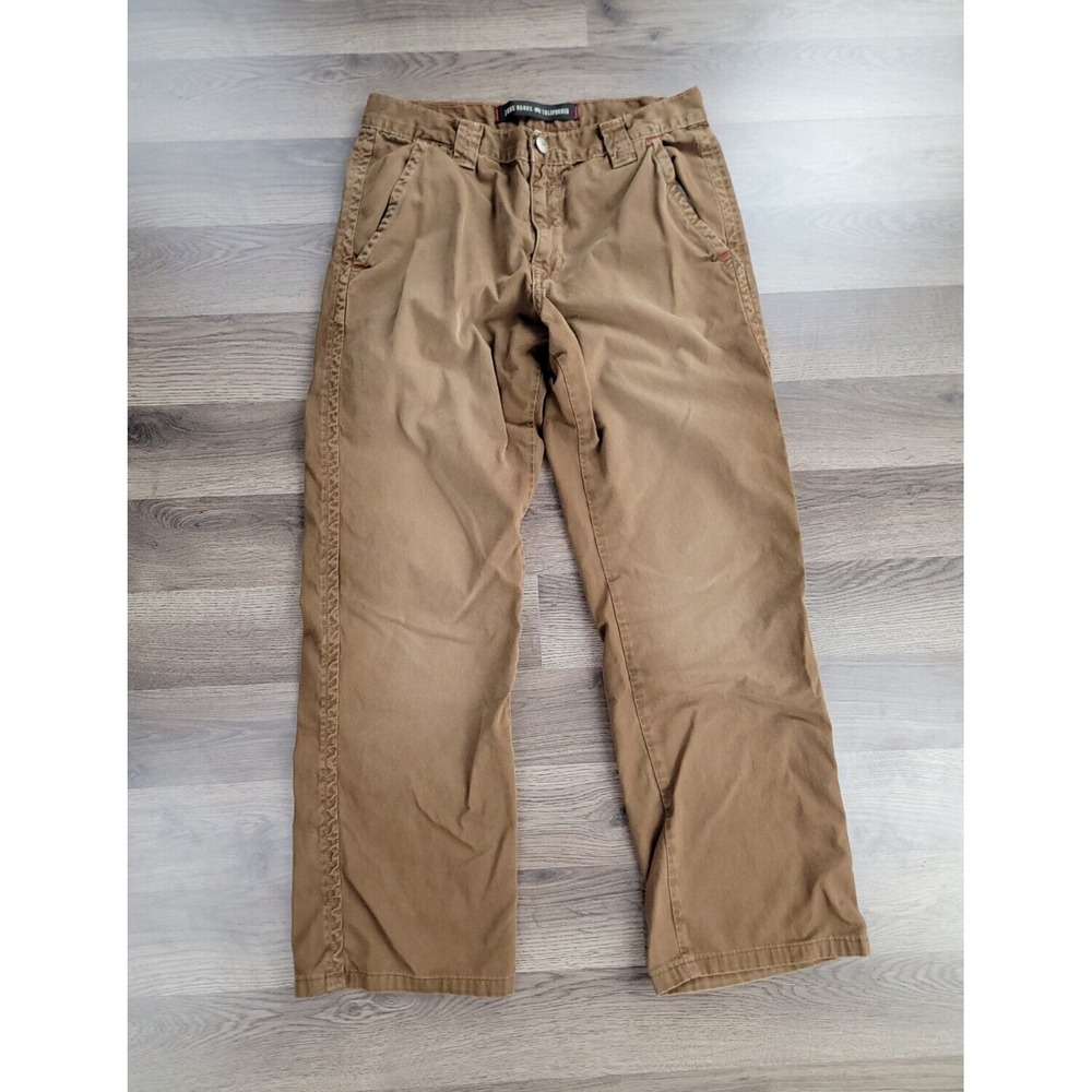 Agave El Patron Relaxed Fit Straight Cut Pants Size 30x28* Brown Fade Khakis